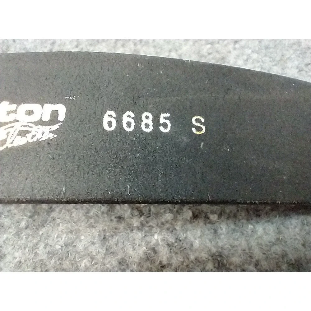 Boston Leather 6685 S AB12BK Mens Black Buckleless Duty Belt Made in USA Small